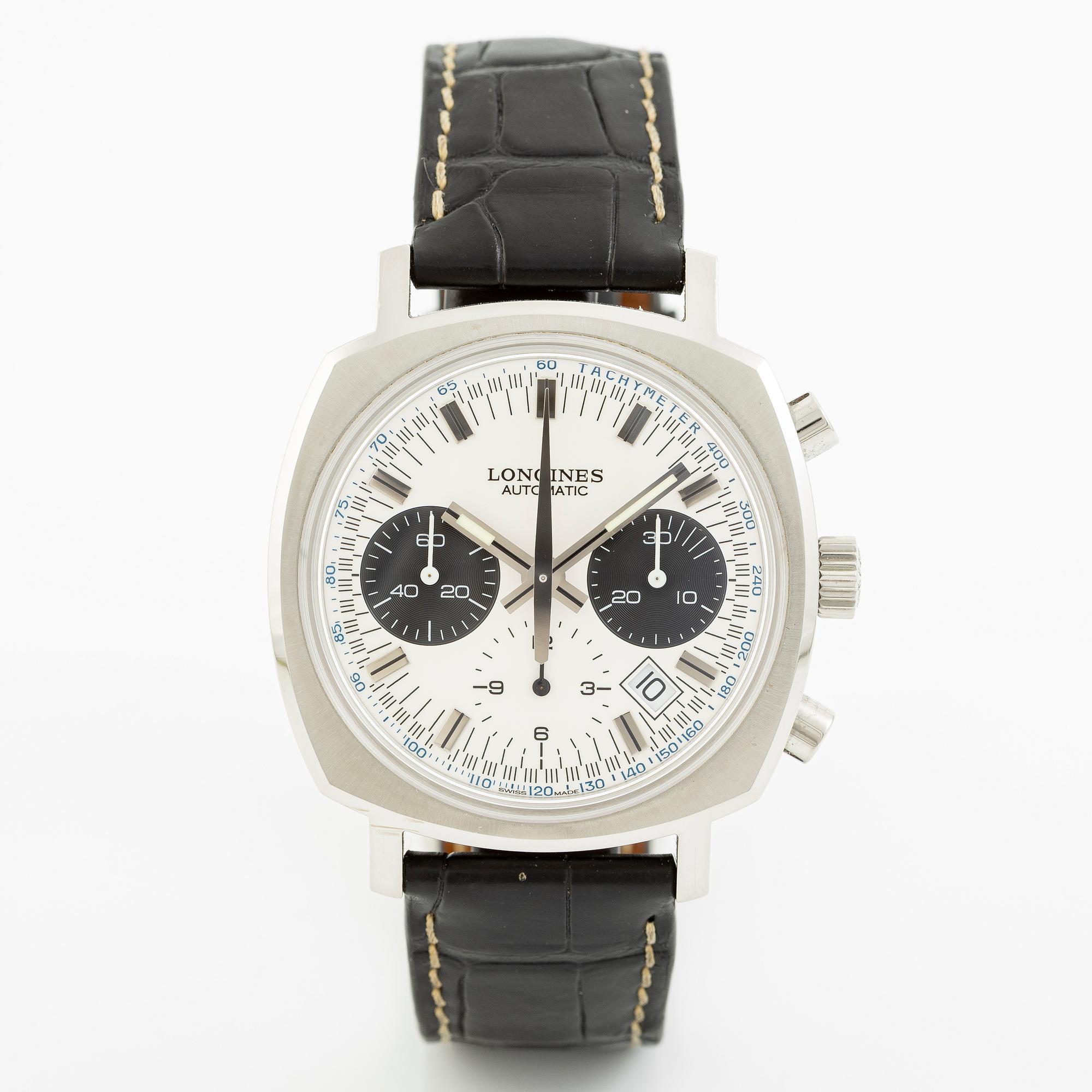 Longines, Heritage 1973, chronograph, wristwatch, 40 mm.