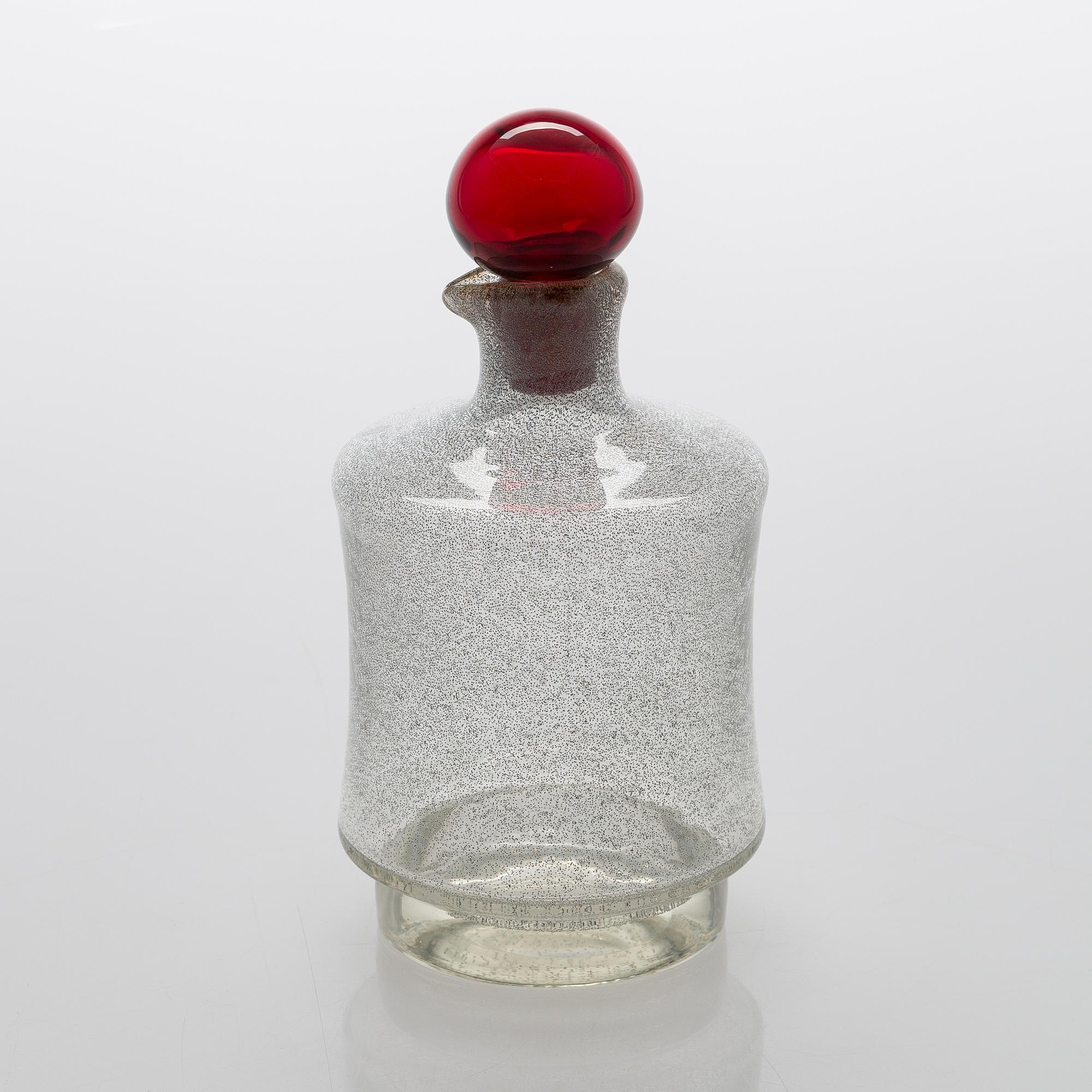Tamara Aladin, A 'Star' glass carafe,  Riihimäen Lasi, 1963-65.