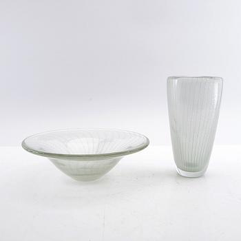 Kaj Franck, Bowl and vase, "Veil".