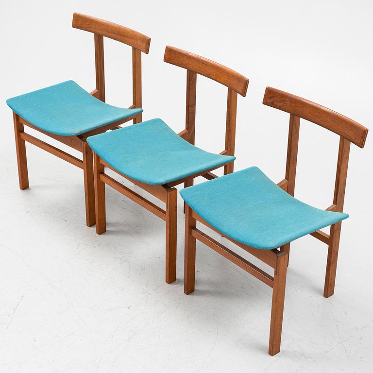 Inger Klingenberg, chairs, 3 pcs model no. 193 France & Son, 1960s.