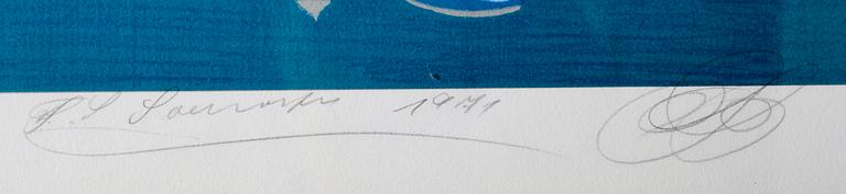 FRIEDRICH SCHRÖDER-SONNENSTERN, färglitografi, signerad och daterad 1971, numrerad 21/275.