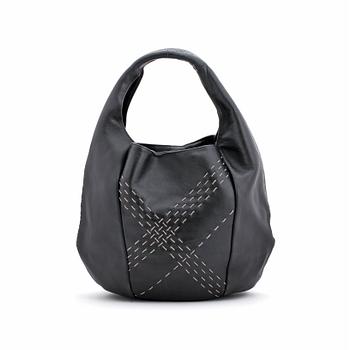 BURBERRY, a dark blue shoulder bag.