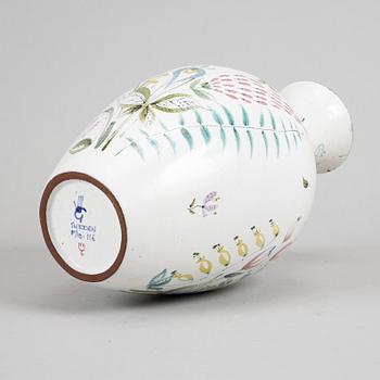 An earthenware vase by Stig Lindberg, Gustavsberg Studio.