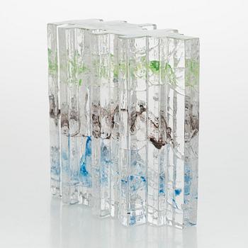 Helena Tynell, lasiveistos, "Metsä", signeerattu Helena Tynell Riihimäen Lasi Oy.