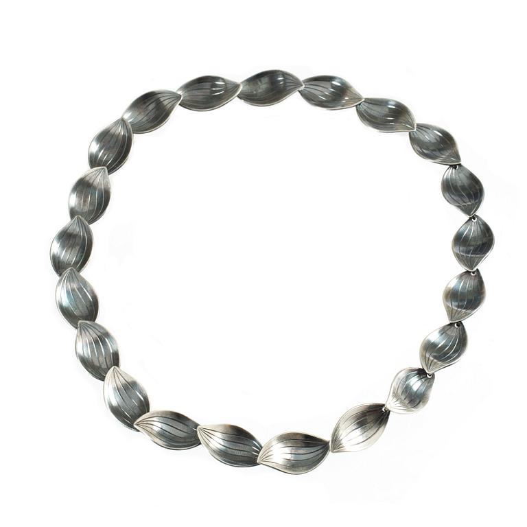 COLLIER, sterling, Sigurd Persson för  Stigbert, Stockholm, 1954. Vikt ca 45 gr.