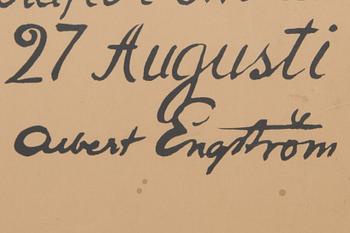 ALBERT ENGSTRÖM, efter, "Nej! Kräftor kräva dessa drycker!...", affisch.
