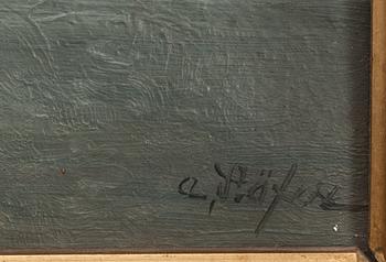 ADOLF SÄFVE, olja på duk, signerad.