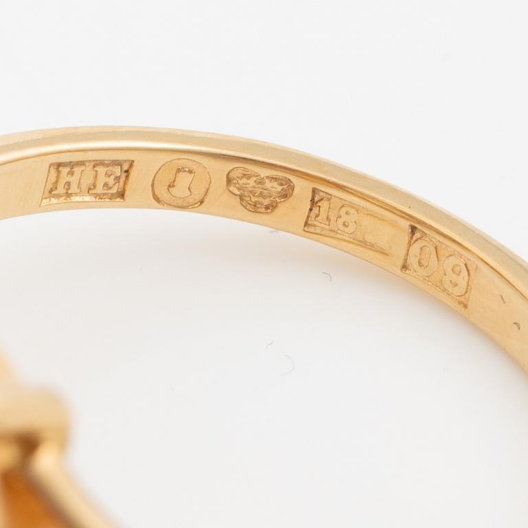 Ring, Stigbert, 18K guld med citrin, 1960-tal.