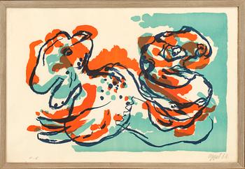 KAREL APPEL, signed litograph 68, e.a.