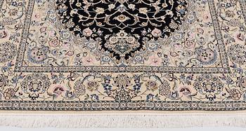 A rug, Nain Part Silk, so called 9 LAA, ca 243 x 150 cm.