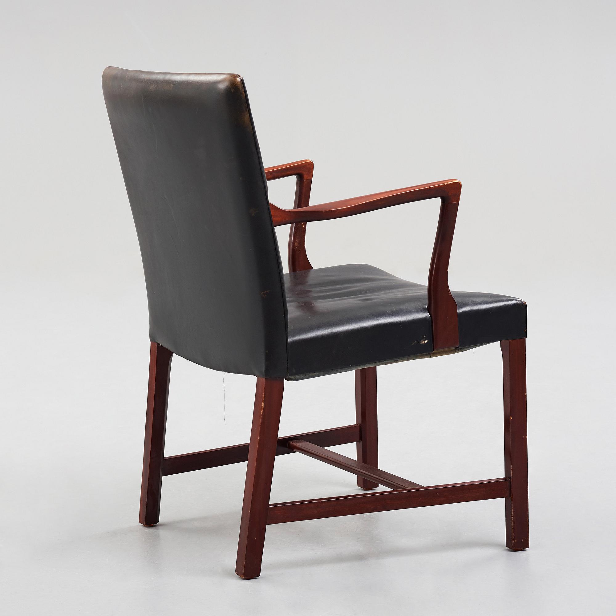 HANS J WEGNER, karmstol, modell "A422", Plan Møbler, Danmark, 1940-tal.