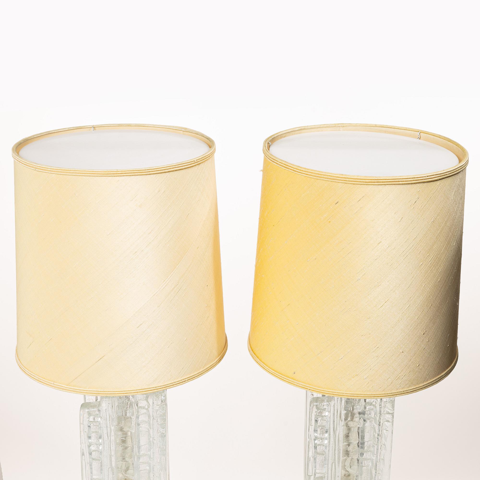 Table lamps, a pair, Pukeberg.