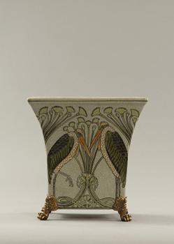 YTTERFODER, porslin och metall, jugendstil, 2000-tal.