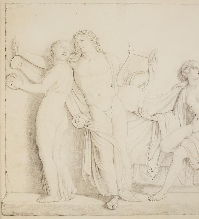 Unknown artist, perhaps Danish , 19th Century,pencil omn paper.