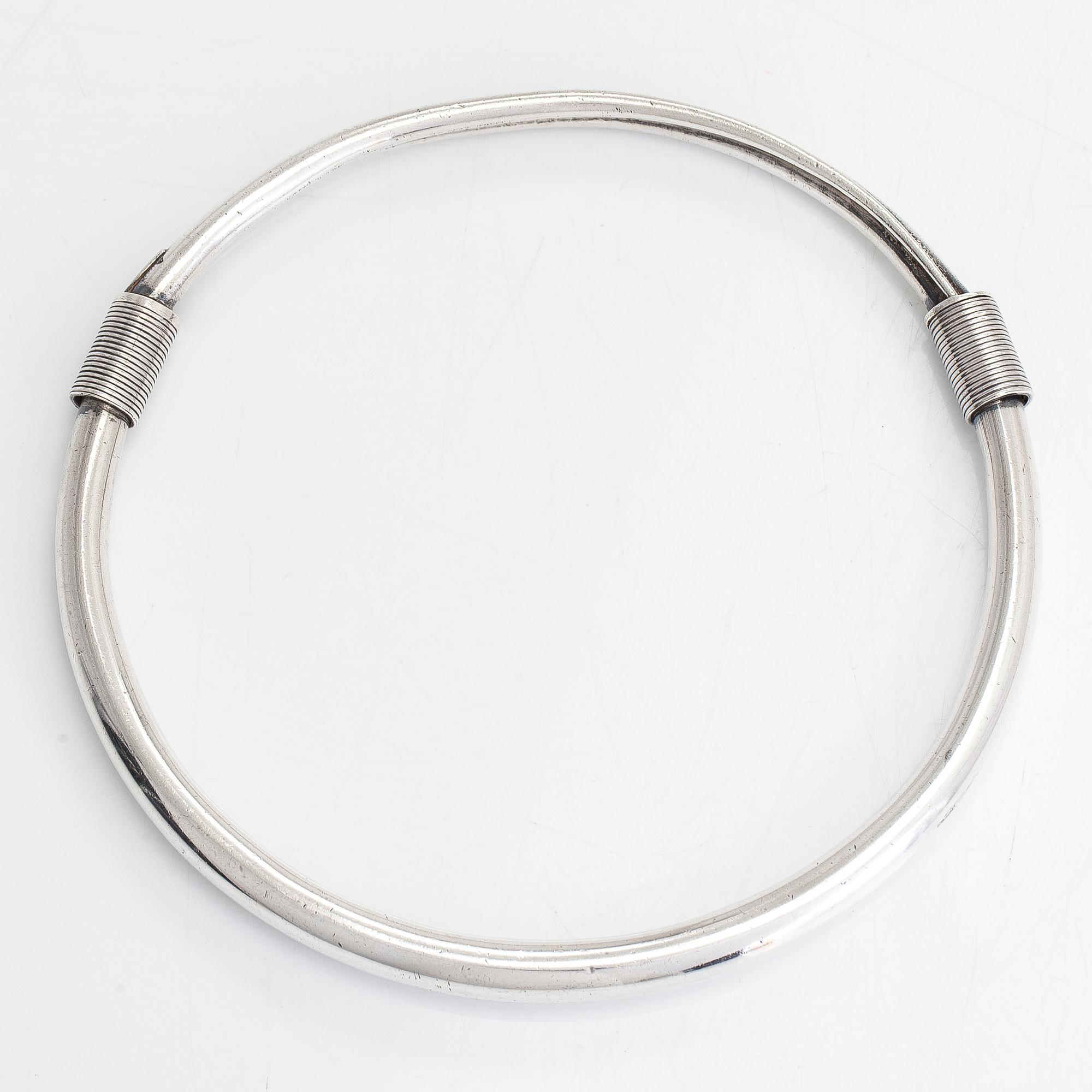 Collier, sterlingsilver, Japan 1900-talets början/ första hälft. Stämplat.