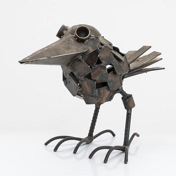 Veikko Haukkavaara, skulptur, metall, signerad och daterad -73.