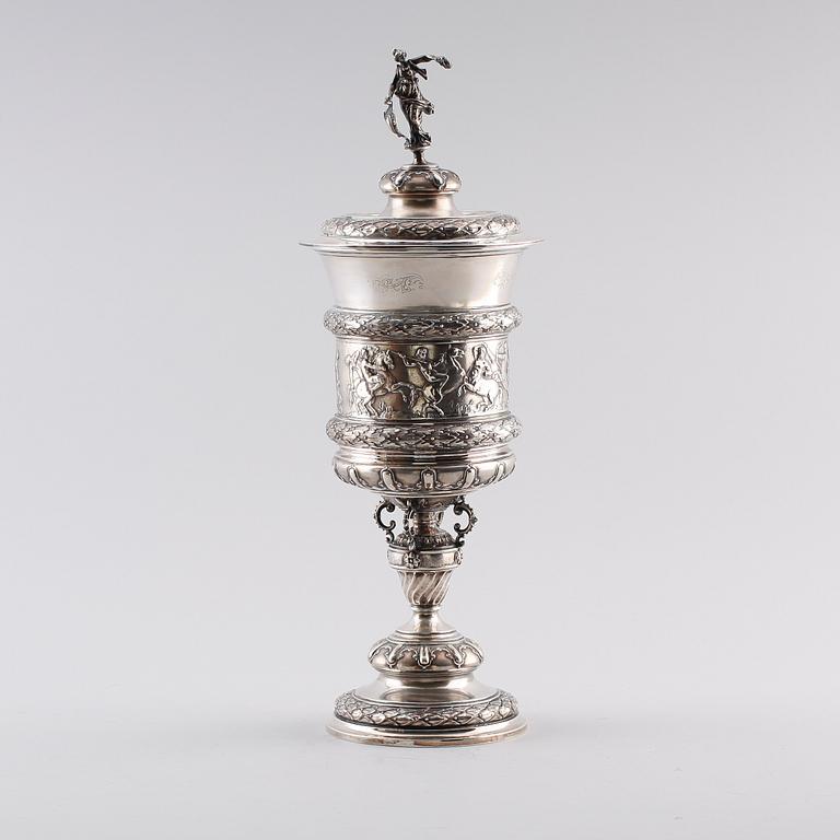 POKAL, silver, C.G Hallberg, 1887.