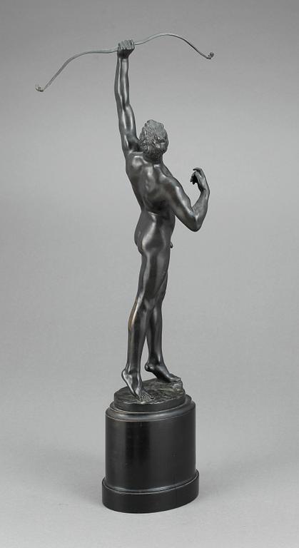 JOSEPH JOHANNES UPHUES, efter. Skulptur, brons. Signerad.