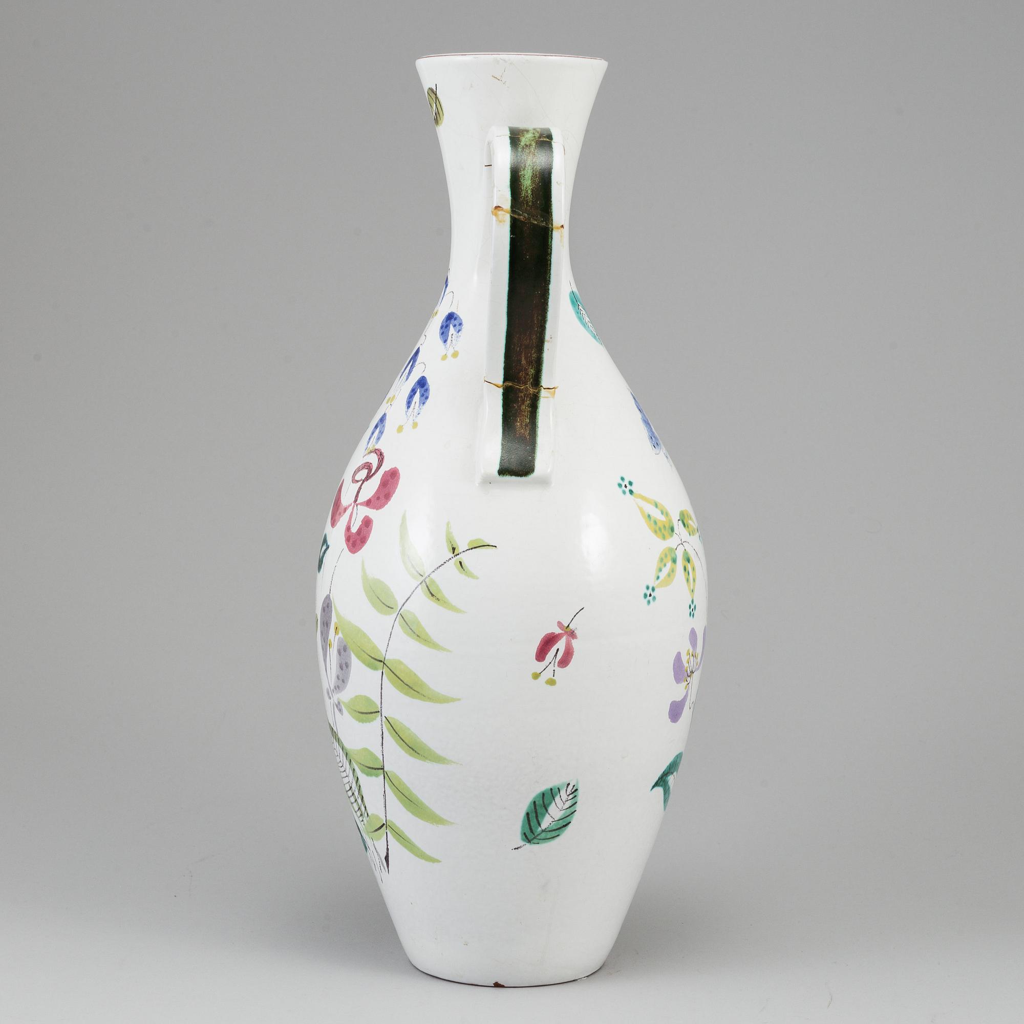 STIG LINDBERG, vas, fajans, Gustavsberg studio.