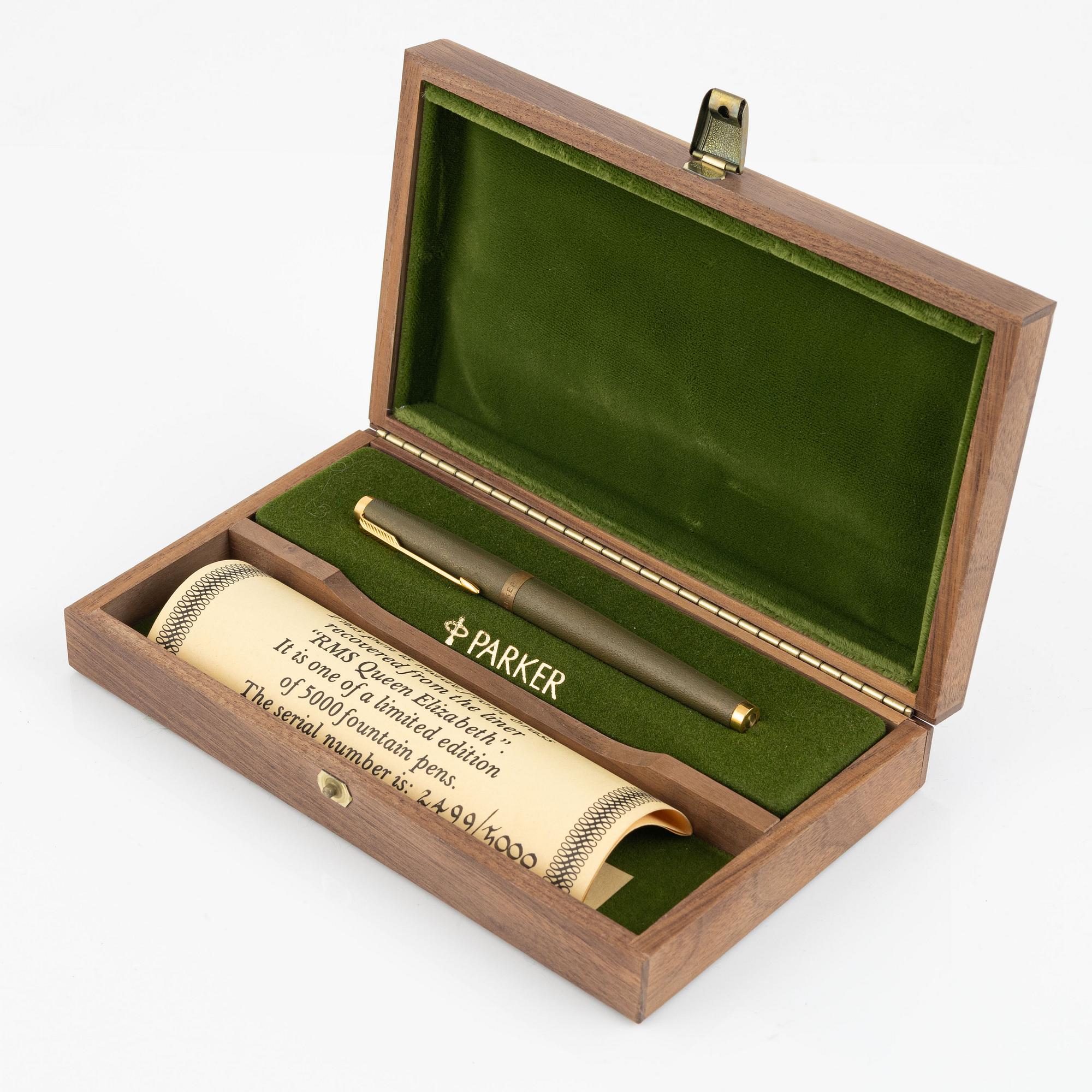 Parker, Pen, RMS Queen Elizabeth, number 2499/5000.