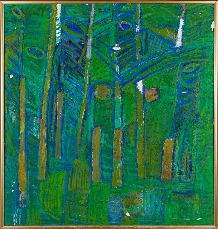 Gunnar Nordström, 'Skog II grön'.