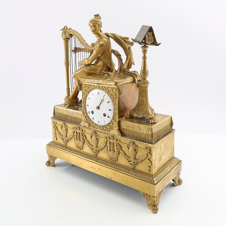 Table clock, Empire mid-19th century.