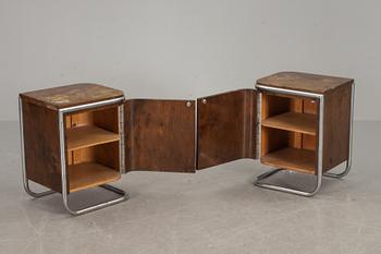 SÄNGBORD, ett par, funkis, 1930-tal.