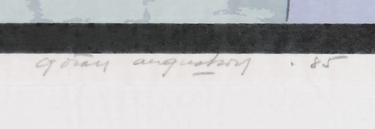 GÖRAN AUGUSTSON, serigraph, signed and numbered 44/100.