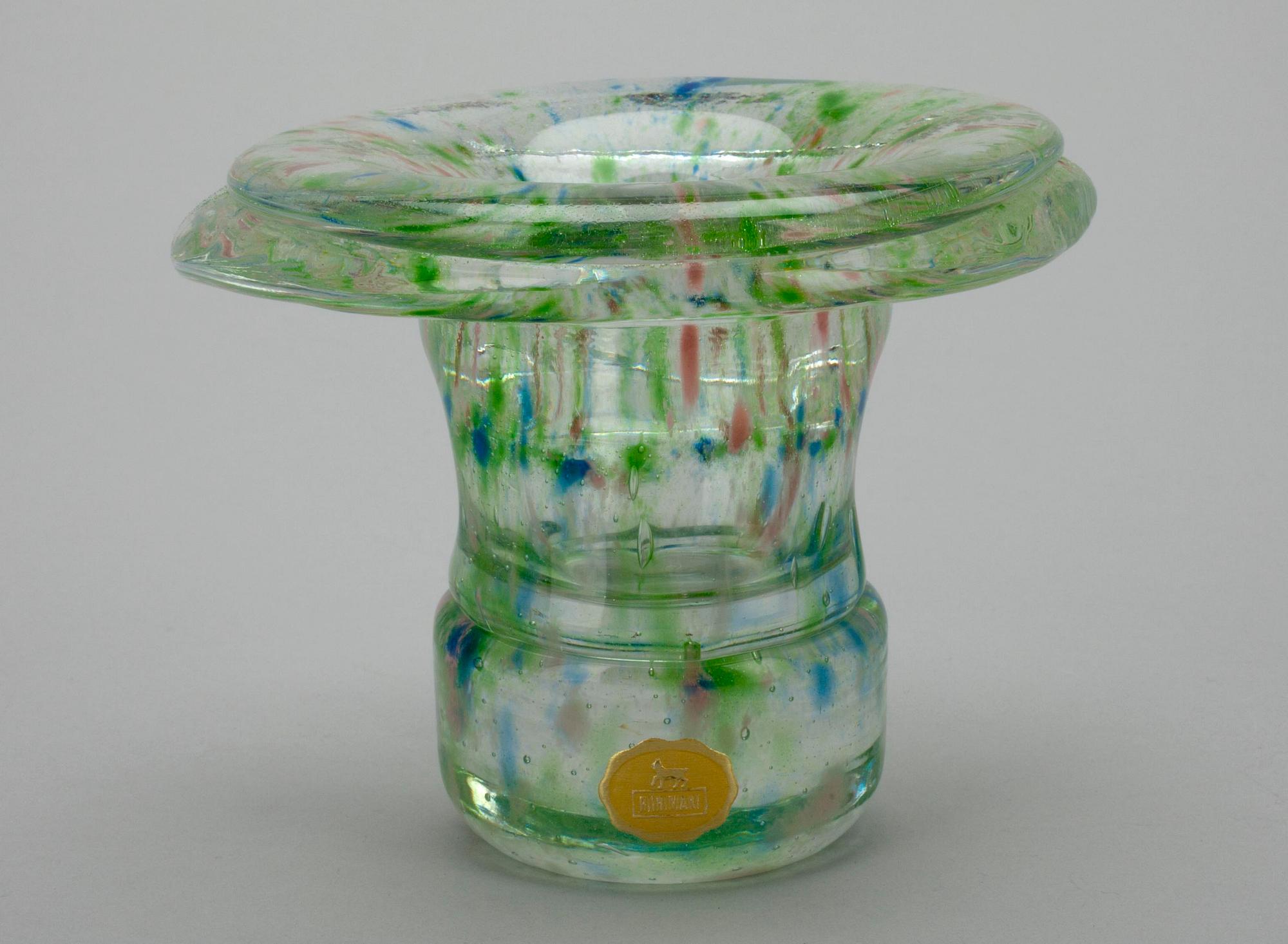 VAS, glas, "Svamp" signerad Helena Tynell Riihimäen Lasi Oy.