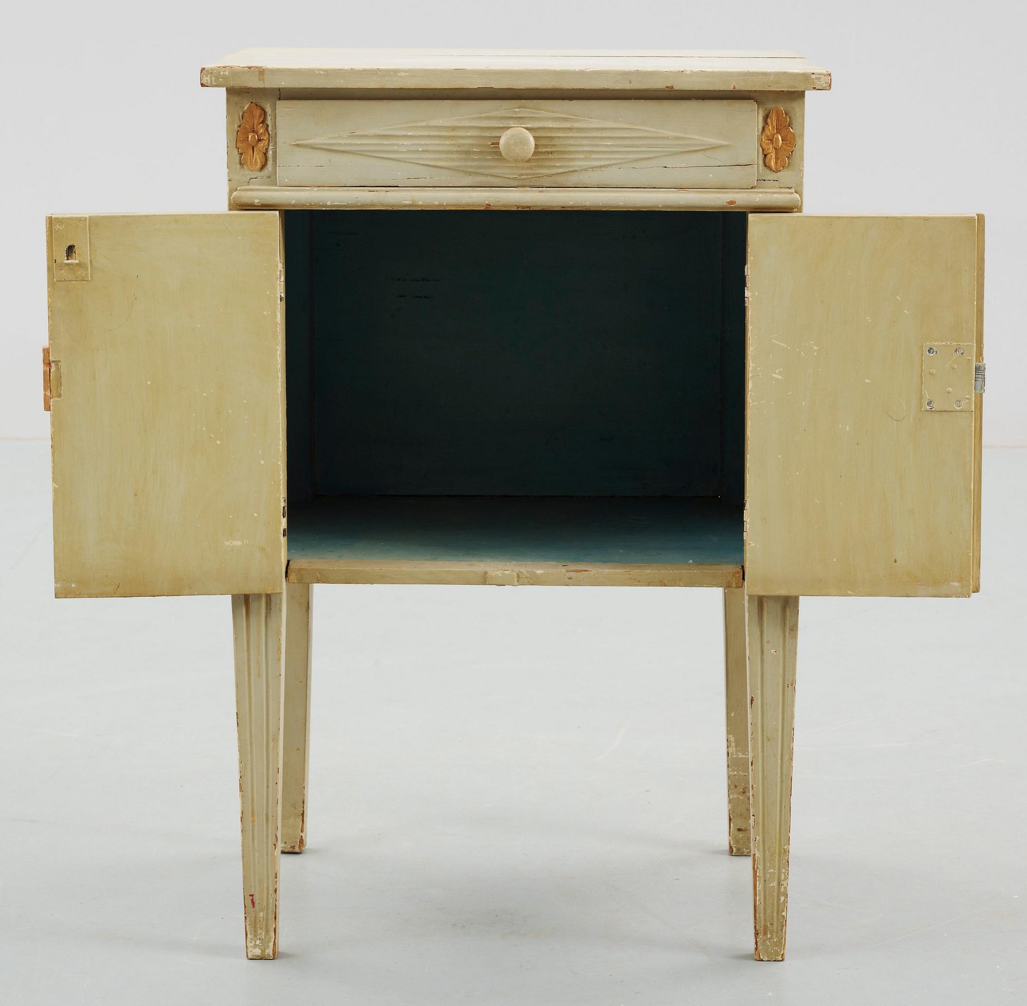 POTTSKÅP, sengustavianskt, 1800-tal.