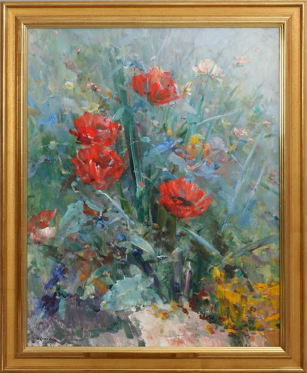 HUGO ÖFVERSTRÖM, olja på duk, sign.