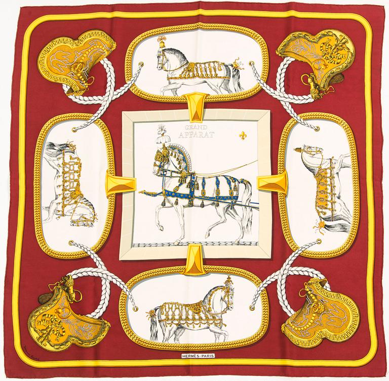 Hermès, scarf, "Grand Apparat".