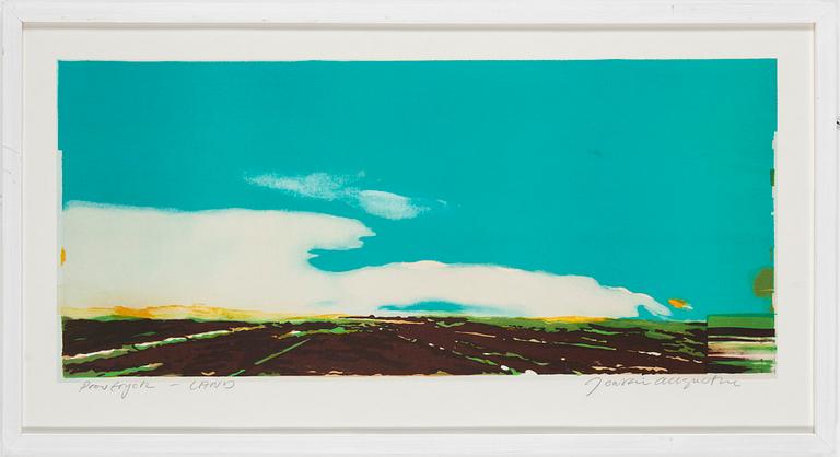 JOAKIM ALLGULANDER, "Land", litograph, signed.