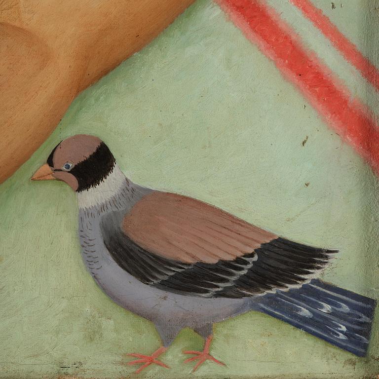 Mats Mason, Bathers by the swan pond.