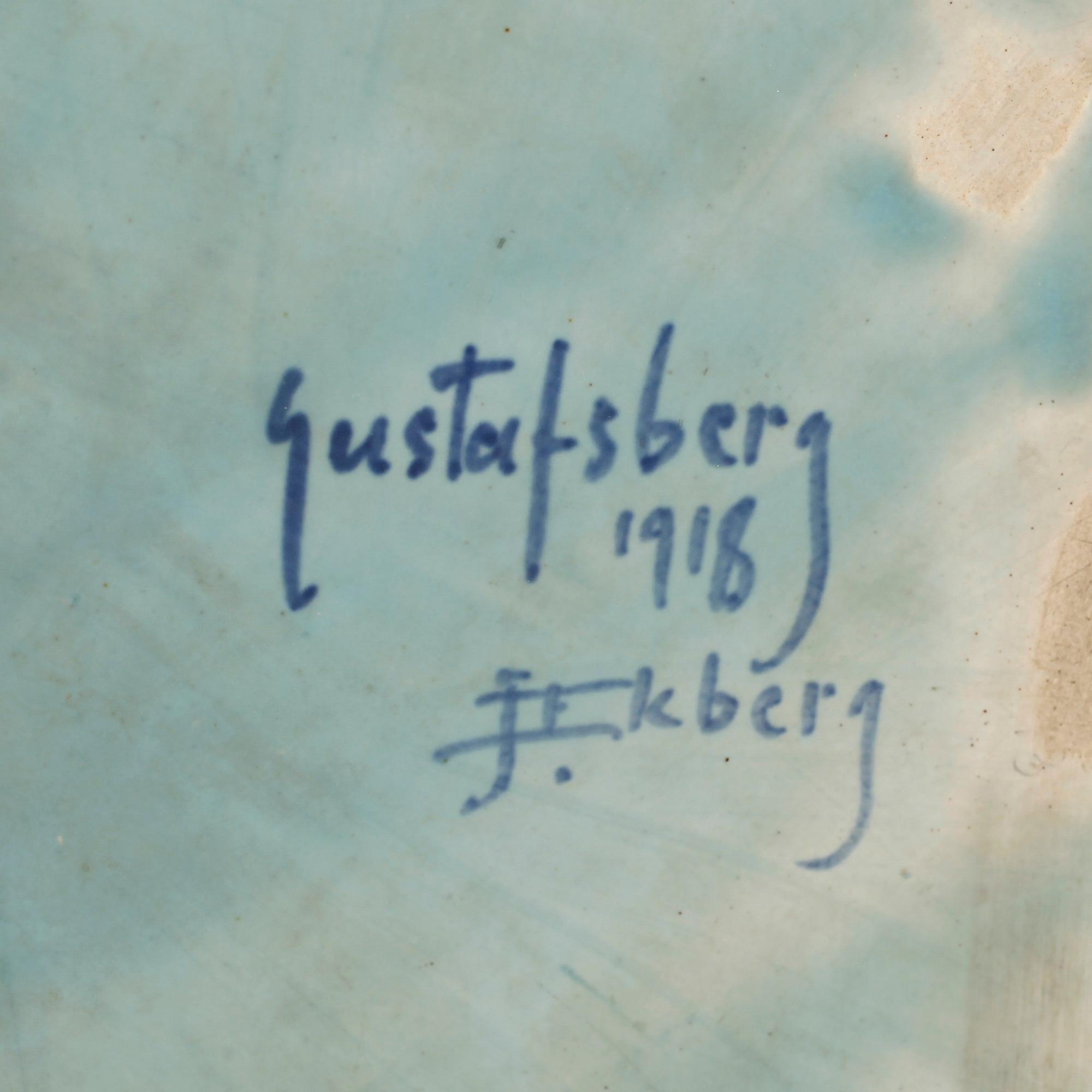 YTTERFODER, sgrafitto, Josef Ekberg Gustafsberg 1918.