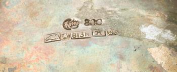PARTI SILVER, 4 delar, Birmingham, England 1800-talets slut, samt Tyskland. Vikt 530 g.