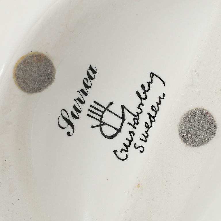 WILHELM KÅGE, a stoneware 'Surrea' vase and bowl from Gustavsberg.