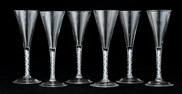 SPETSGLAS, 6 st, 1800/1900-tal.