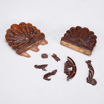 KARMSTOLAR, ett par, biedermeierstil, sekelskiftet 1800/1900.