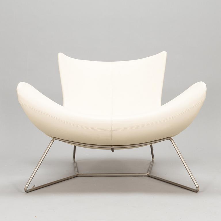 Henrik Pedersen, a leather covered 'Imola' lounge chair for BoConcept.