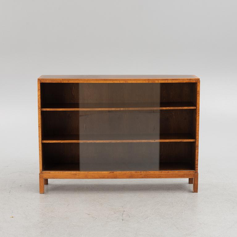 A birch bookcase, 1920's/30's.