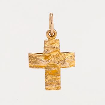 Björn Weckström, a 14K gold 'Lapp Cross' pendant for Lapponia, 1998.