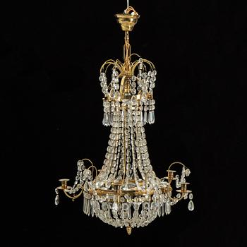 An early 20th Century, Gustavian style chandelier.