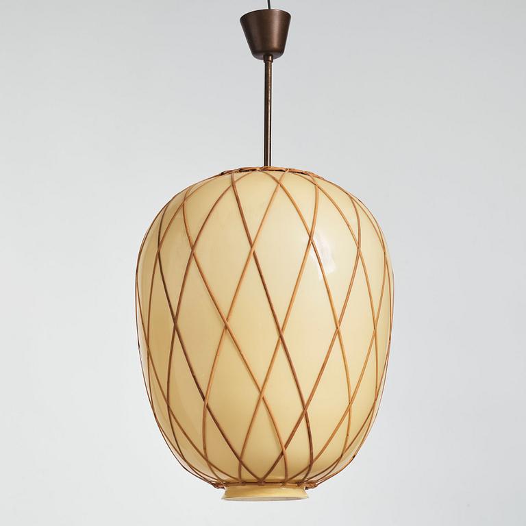 Harald Notini, taklampa, "modell 11555" Arvid Böhlmarks Lampfabrik, Stockholm 1940-tal.