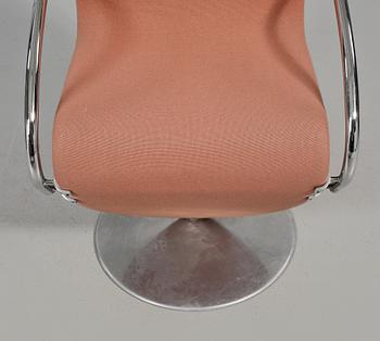 STOLAR, 4 st, Verner Panton för Fritz Hansen, "System 1-2-3", 1970-tal.