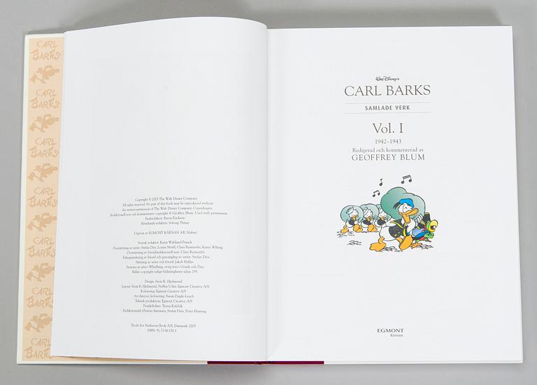 Carl Barks, "Carl Barks' Collected Works", 30 volumes, Egmont Publishing 2005-2008.
