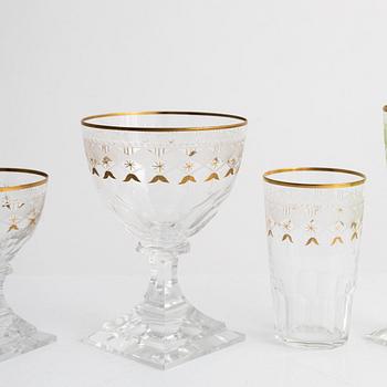 A 71-piece 'Odelberg Junior' glass service, Kosta.