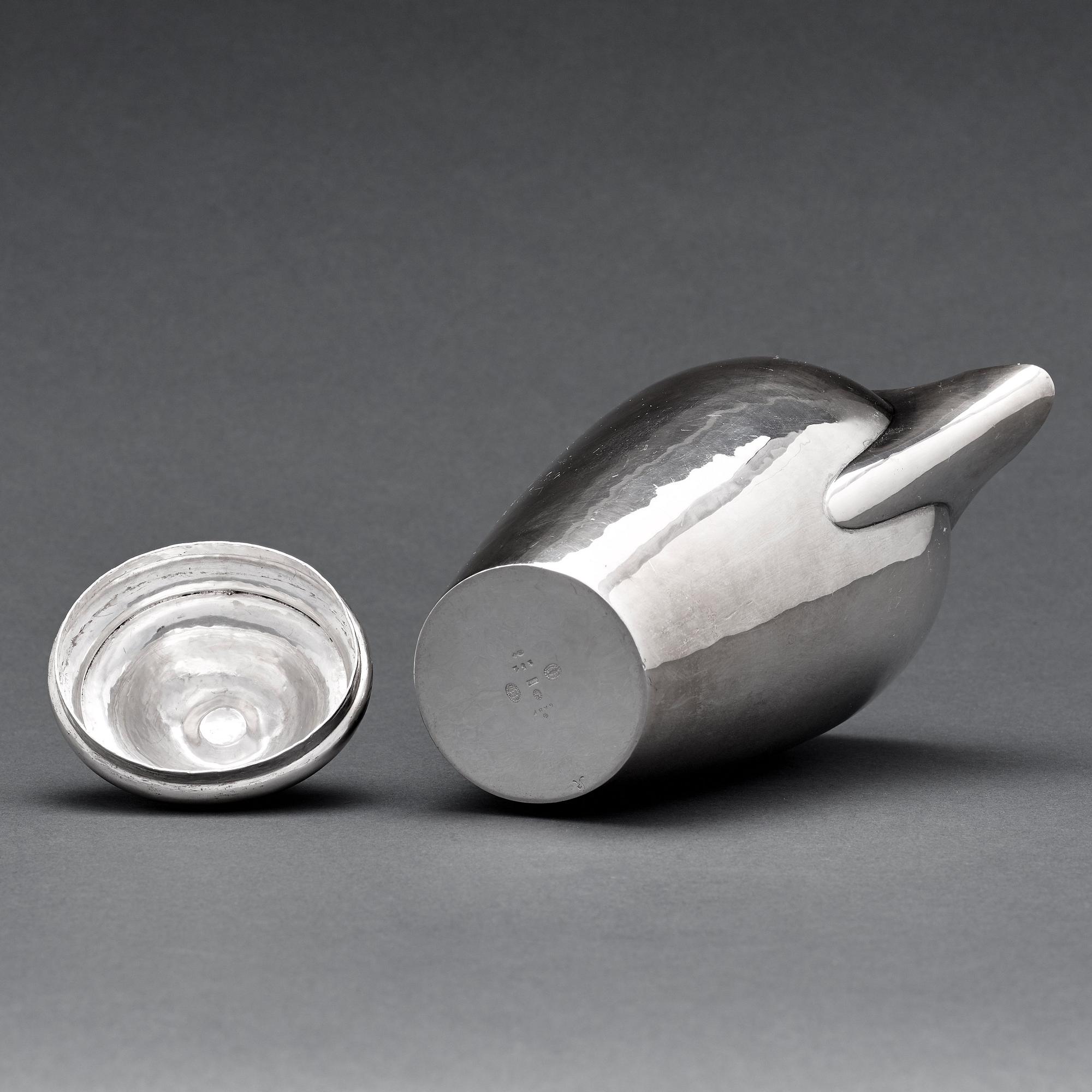kaffekanna, Köpenhamn 1919, 830/1000 silver, designnr 251.
