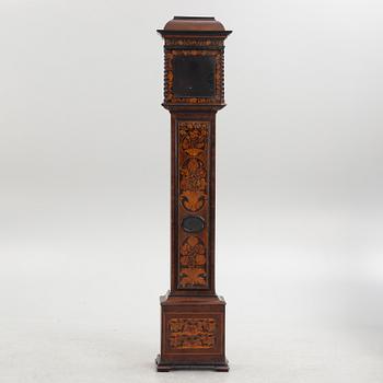 A late Baroque longcase clock, England, early 18th century.