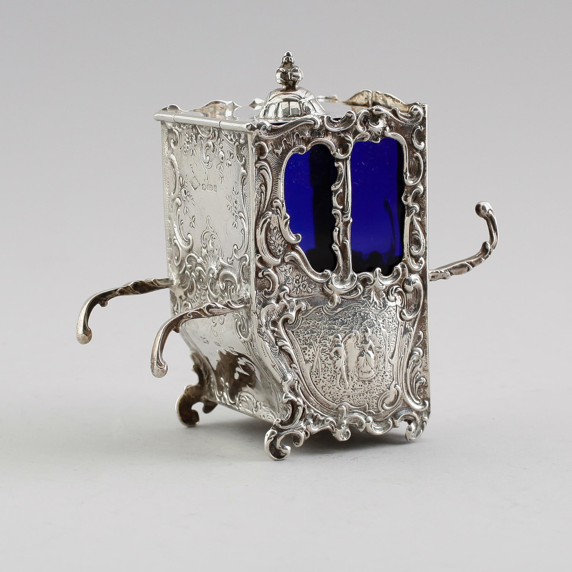 SENAPSKAR, silver, möjligen Nederländrna, 1900-talets första hälft. Vikt ca 154 gram.